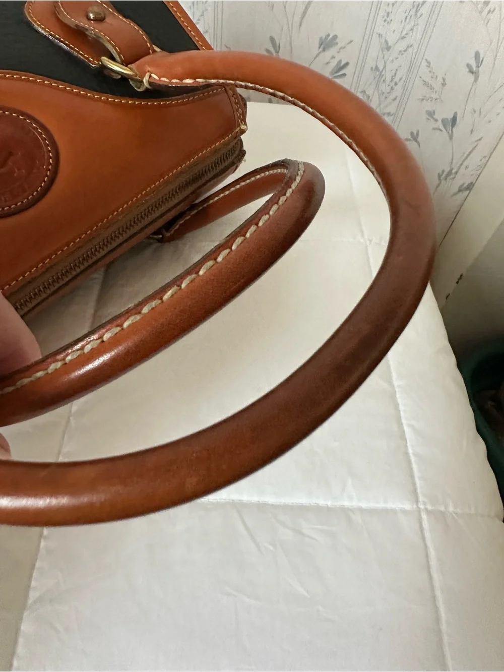 Dooney & Bourke Vintage Leather Satchel with Wallet